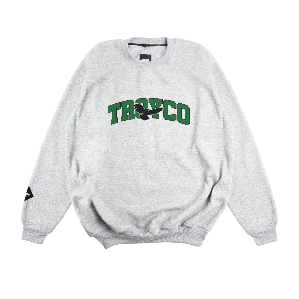 Troy Company Sweater Crewneck Misty Silhouette - Sweater Crewneck Pria Abu Misty SW 2927