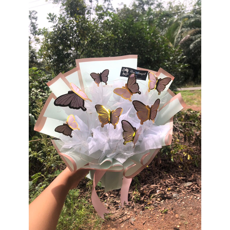 buket kupu kupu led/buket kupu kupu led