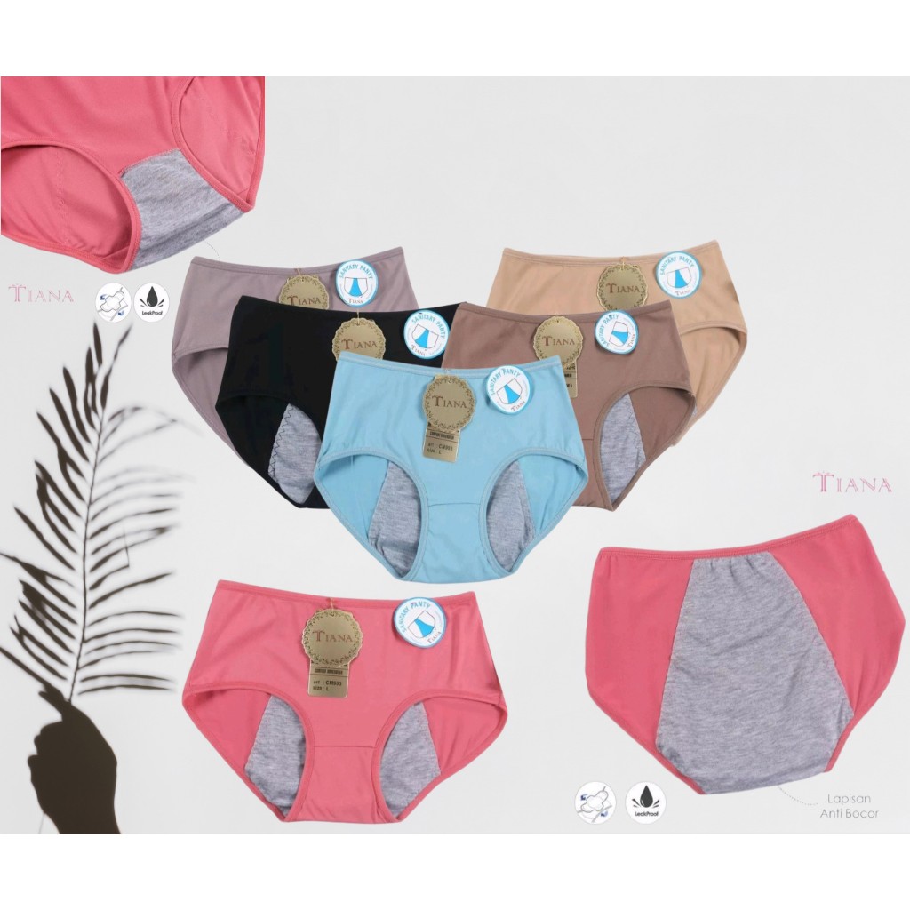 TIANA 1 LUSIN | art TN CM903 CD Menstruasi Wanita Anti Bocor CD Mens / Anti Tembus Bahan Katun Spand