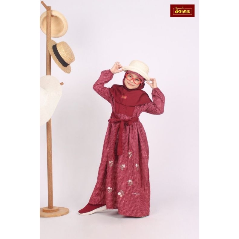 Dannis Gamis Anak Perempuan Ukuran 7 Busana Muslim Anak Perempuan