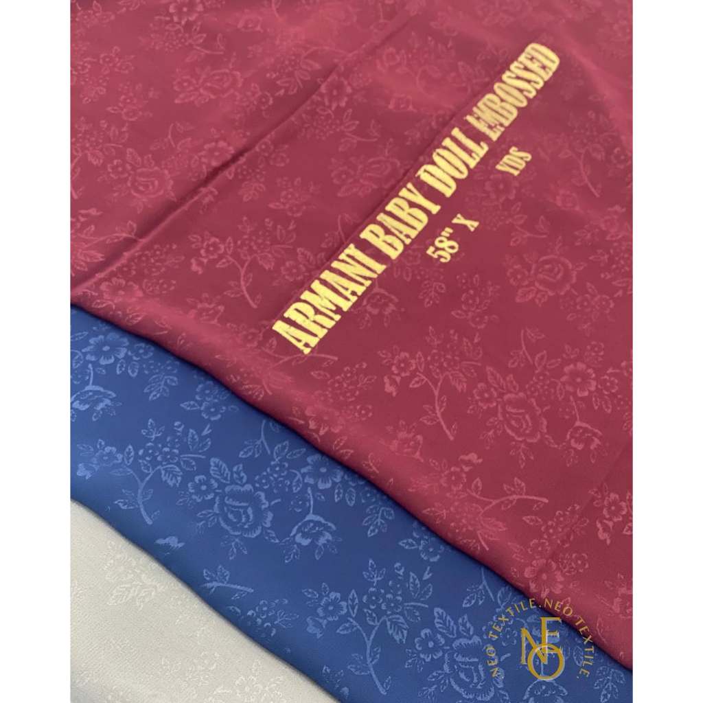 KAIN ARMANI BABYDOLL CERUTI EMBOSS 58" (Harga Per 0,5 Meter)