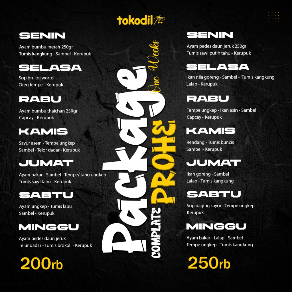 

Package Complate Prohe spesial