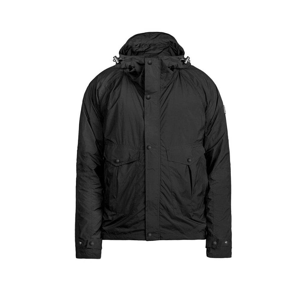 PRUNG Landhers Jaket Outdoor Semi Parka Jacket Warna Hitam
