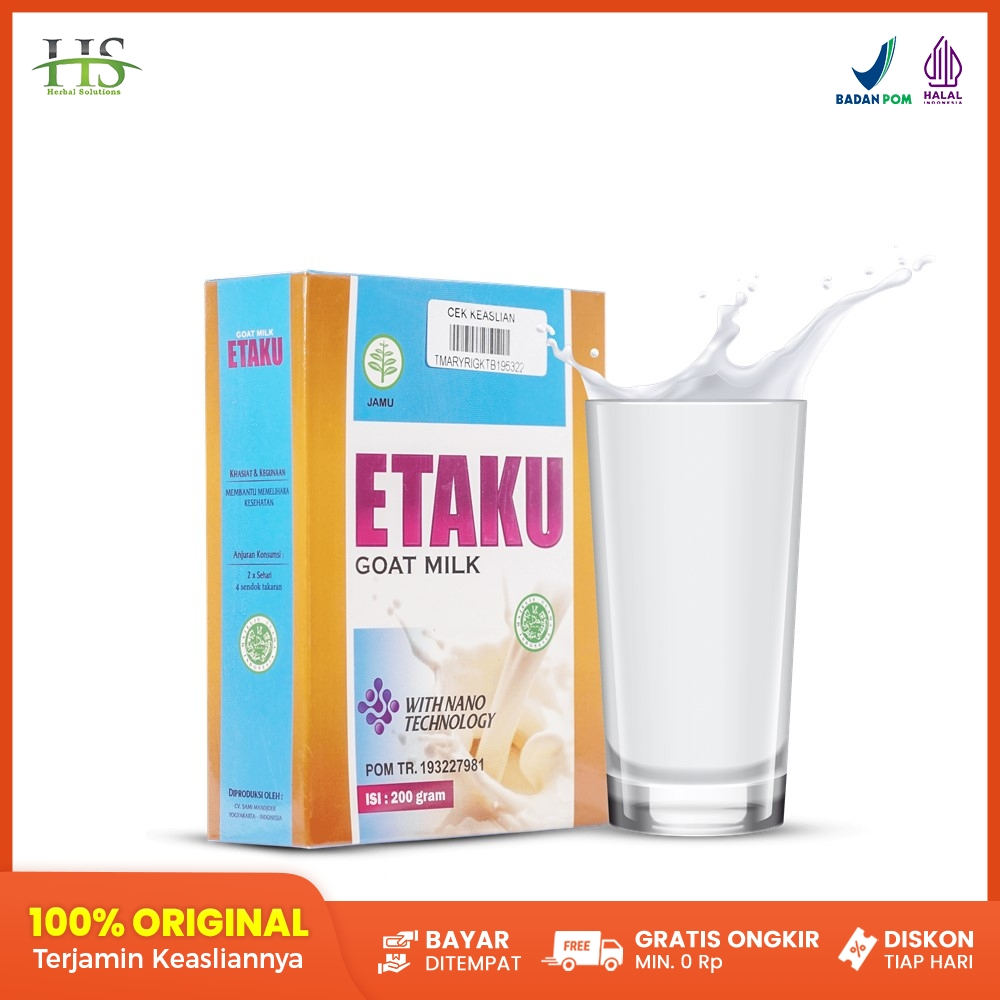 

Susu Peninggi Badan Anak dan Dewasa, Vitamin Untuk Tulang Gigi - Etaku Susu Bubuk Kambing Etawa Asli