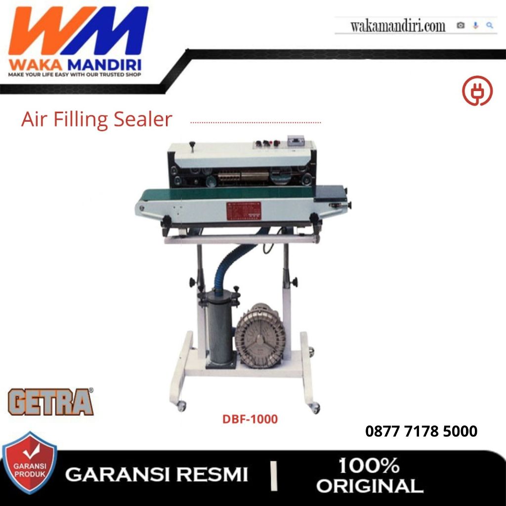 Mesin Pengemas Segel Snack DBF 1000 / Air Filling Sealer Getra DBF-1000