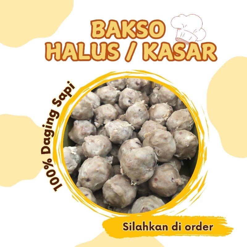 

Pentol halus/kasar daging sapi asli homade