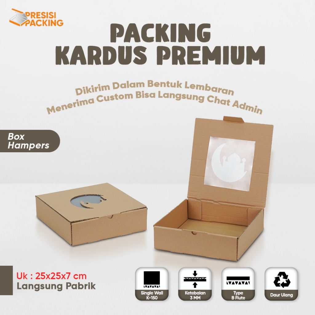 

Box Hampers Lebaran 25x25x7 Idul Fitri Souvenir Hadiah Gift Ramadhan Parcel Kardus / Box / Karton / Polos / Kemasan / Packing / Kotak