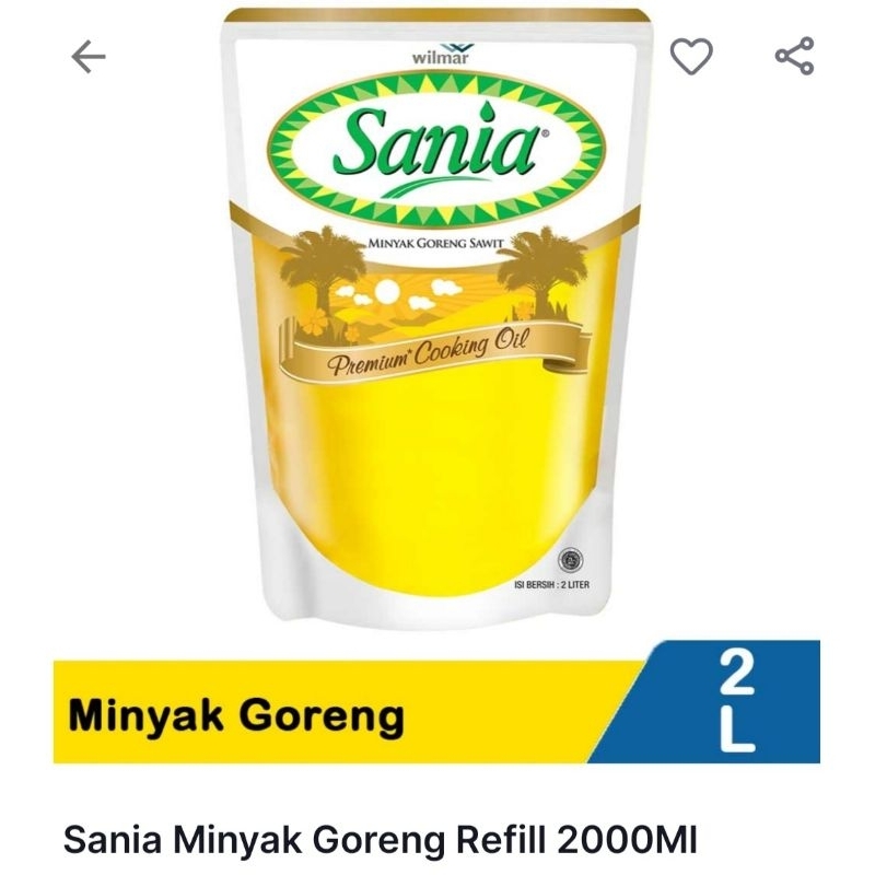 

minyak goreng SANIA 2LITER