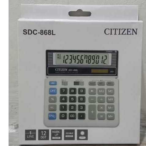 

kalkulator citizen SDC 868L ori calkulator JunDW
