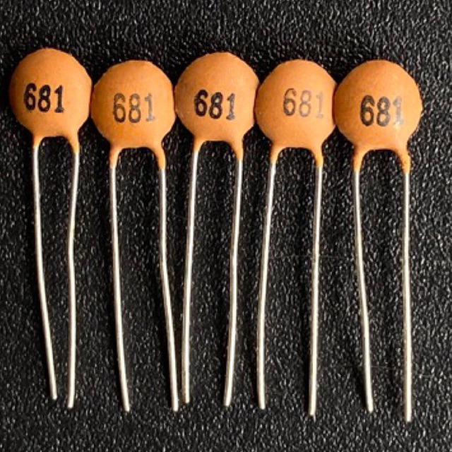 KAPASITOR 681PF 100V Kapasitor Keramik Tegangan Tinggi