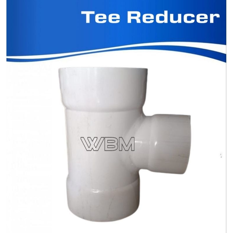 Tee reducer 8 x 6 " inchi type aw fitting pvc