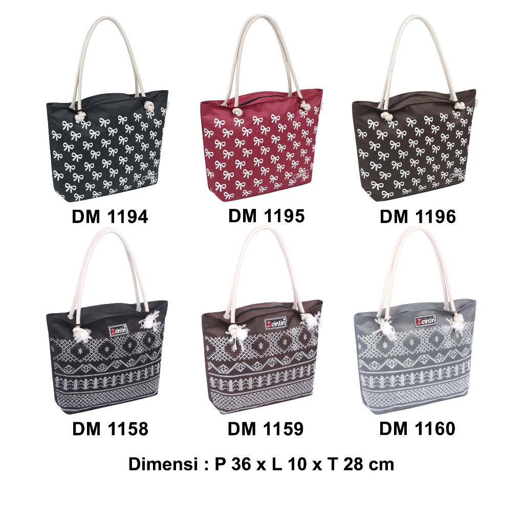 Zeintin - Promo Tas Wanita Totebag Motif Batik Tas Wanita Tas Mukena Jinjing DM
