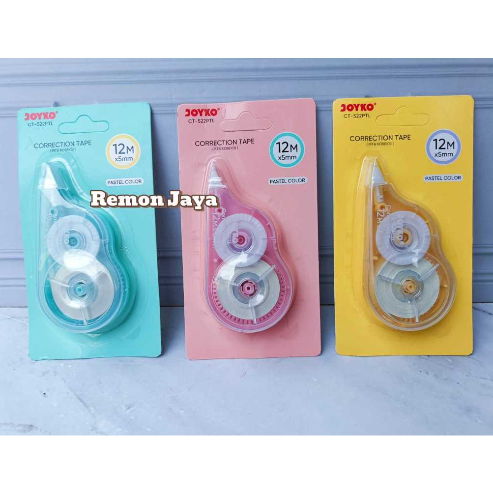 

Joyko CT-522 PTL Pita Koreksi / Eraser / Penghapus / Tip Ex / Correction Tape Pastel Color
