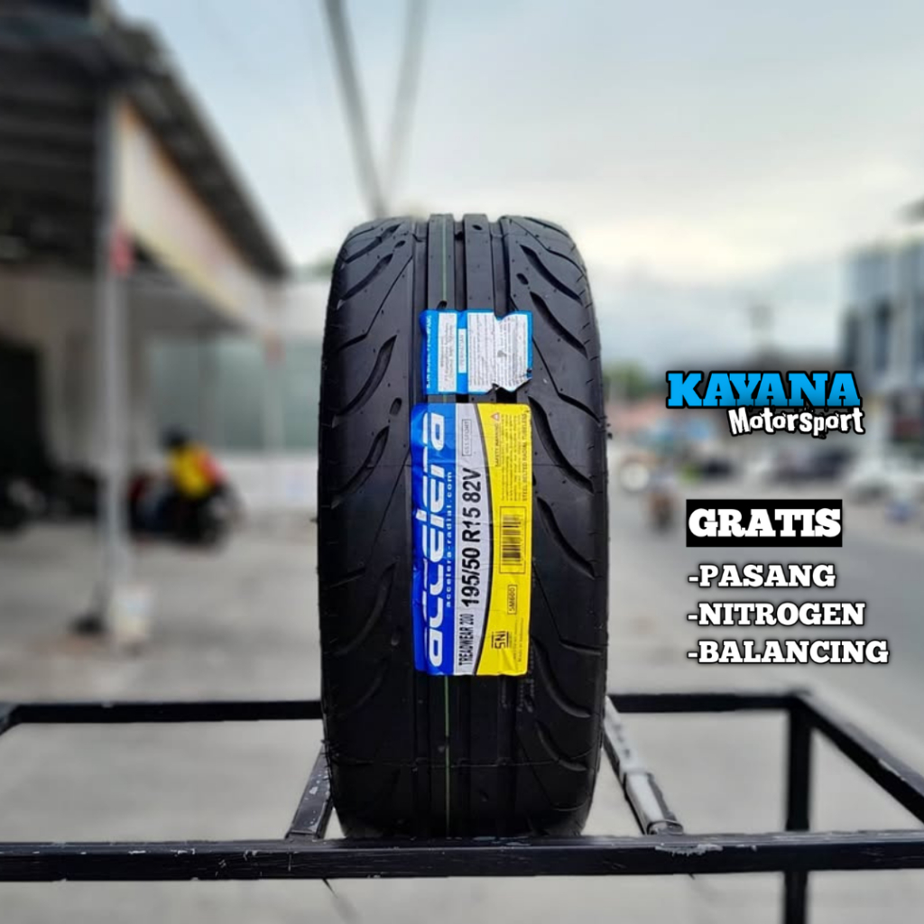 BAN ACCELERA 651 SPORT 195 50 R15 BAN MOBIL SEMISLICK R15 TUBLES