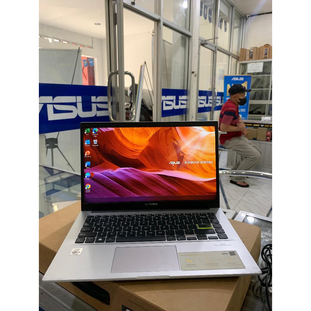 LAPTOP ASUS VIVOBOOK X413JA core i3-10 RAM 4GB/SSD 128GB+SSD 128GB WIN11 LAYAR 14"FHD LIKENEW