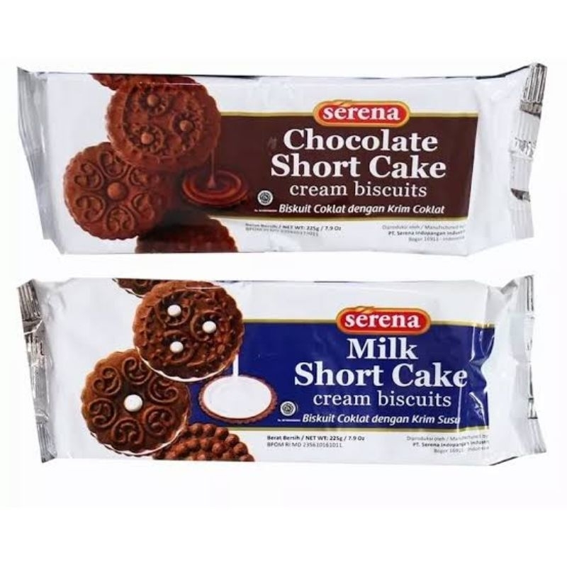 

Serena Chocolate Short Cake / Milk Short Cake Cream Biscuits 225 gr