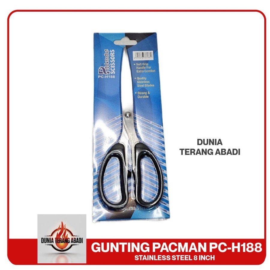 

Gunting Pacman PC-H188 Stainless Steel 188mm - Gunting Serbaguna Anti Karat