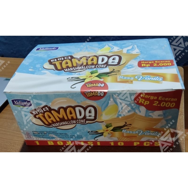 

TAMADA Marshmallow Cone Rasa Vanila