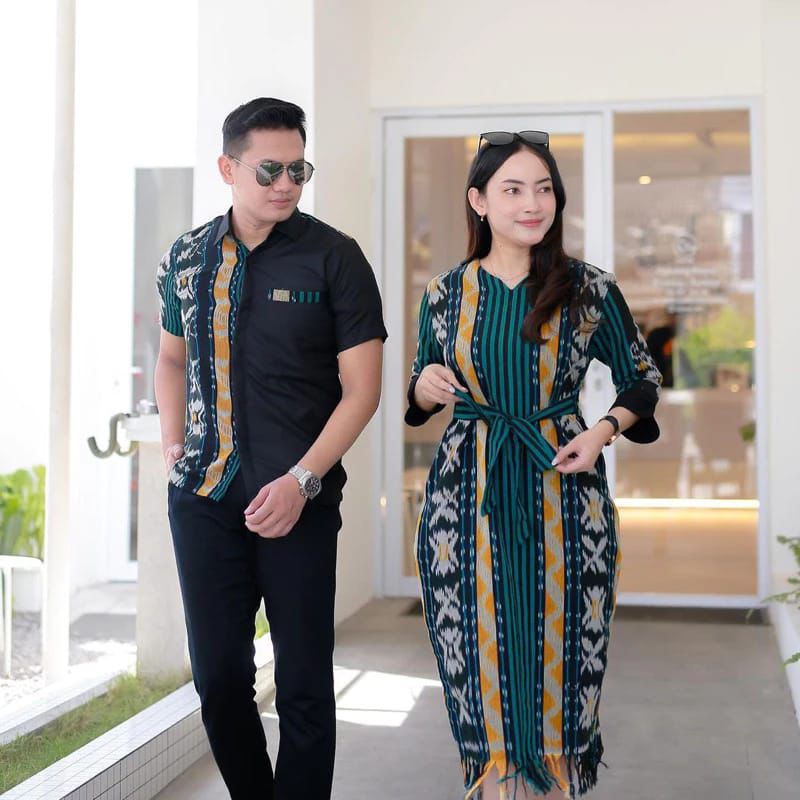 Neisya collection -baju tenun premium kemeja pria slimfit dan dress wanita couple,baju kondangan,baj