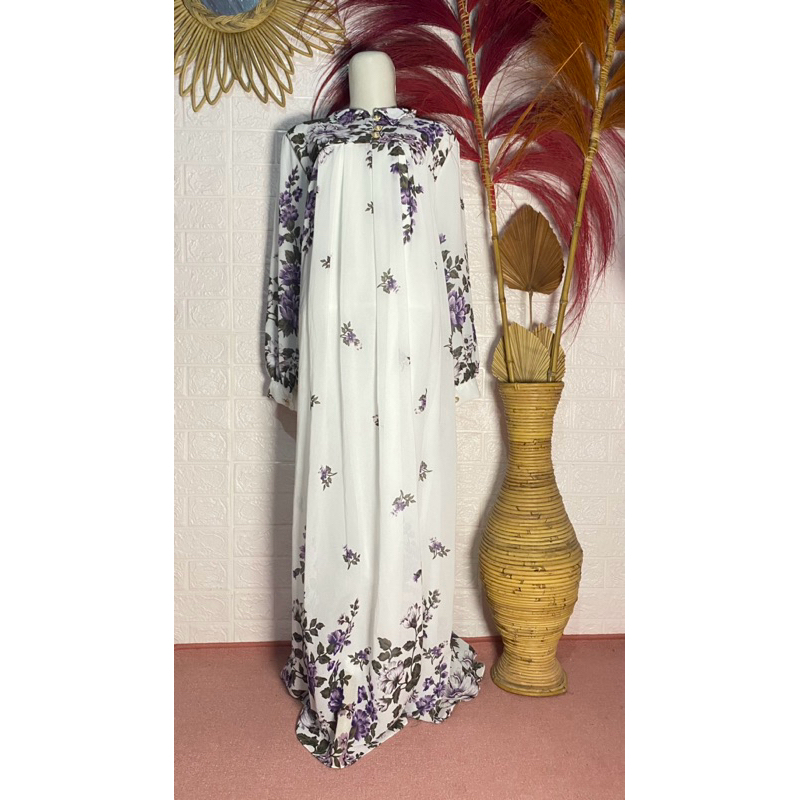 Gamis bunga || Dress bunga || Gamis bunga mewah