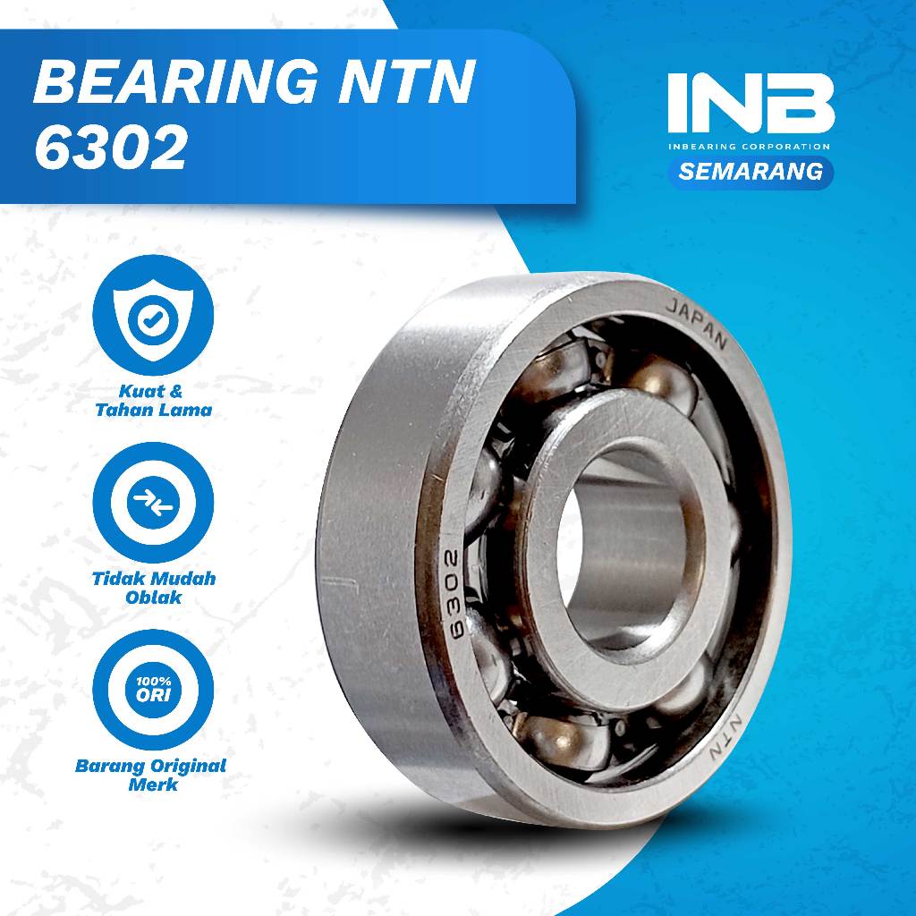 Laker Bearing 6302 NTN Bearing Gearbox Beat Karbu Gardan Beat As Roda Vario Karbu Original NTN INB S