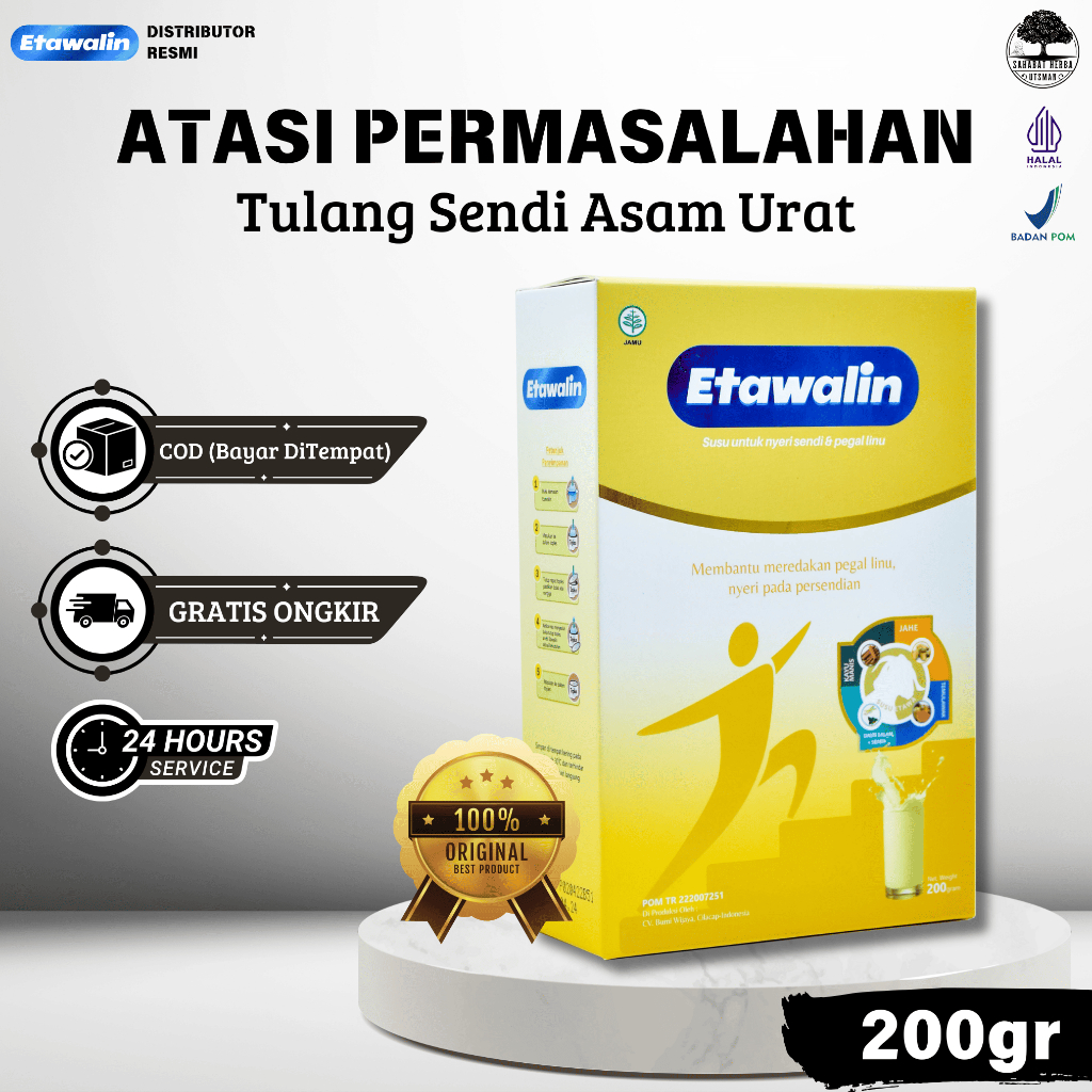 

ETAWALIN KUAT - Atasi Segala Permasalahan Tulang Sendi Pegal Linu Asam Urat Kebas Kesemutan