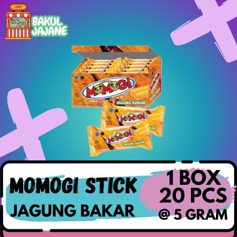 

MOMOGI STICK SNACK BOX EXTRUDAT ISI 20 PCS @6Gram