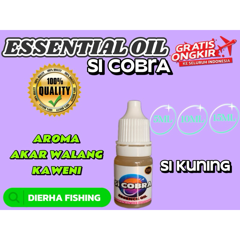 essen oil si cobra kuning aroma akar walang kaweni
