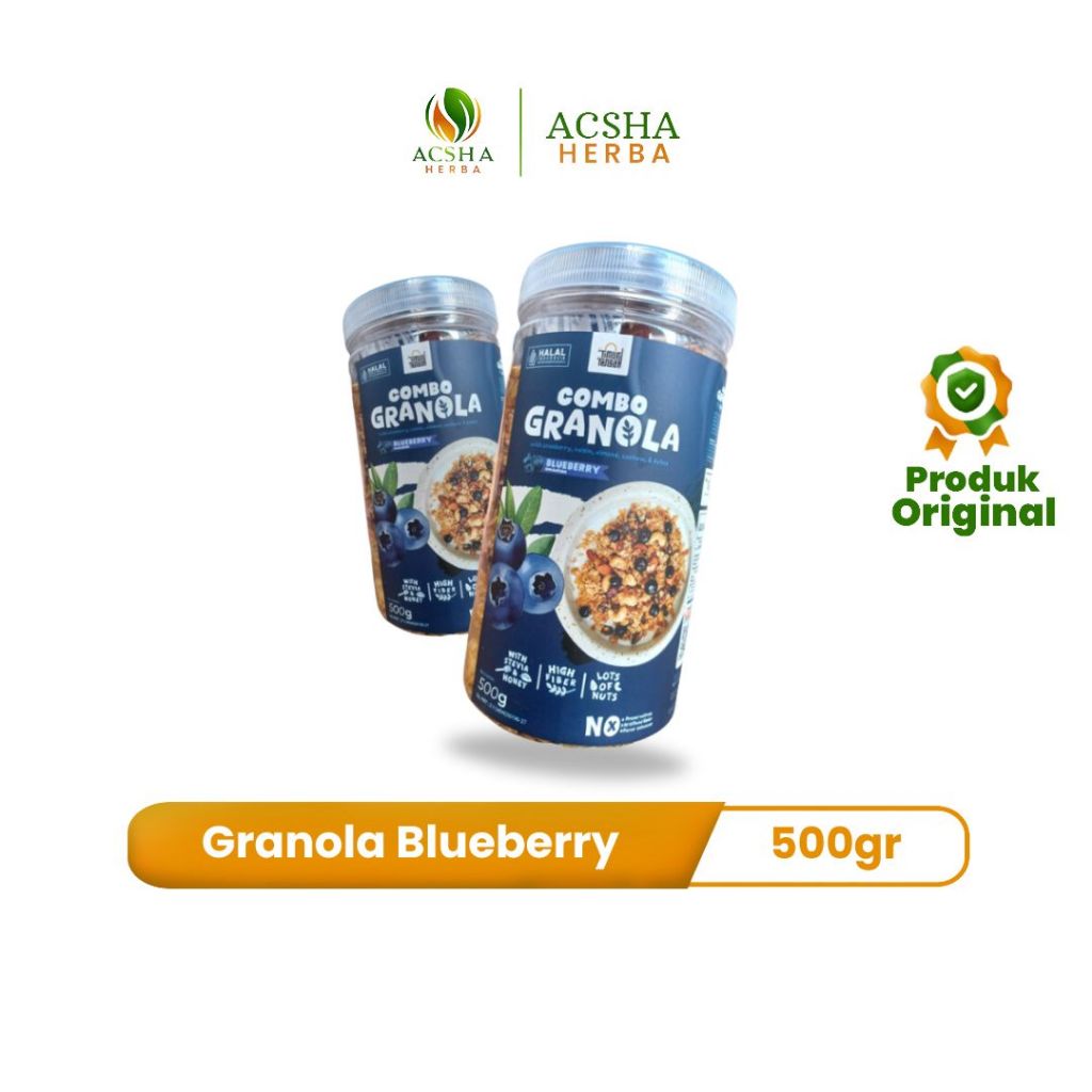 

Granola Blueberry 500gr dan 250 gr - Timur Tengah Makanan Sereal Sehat High Quality