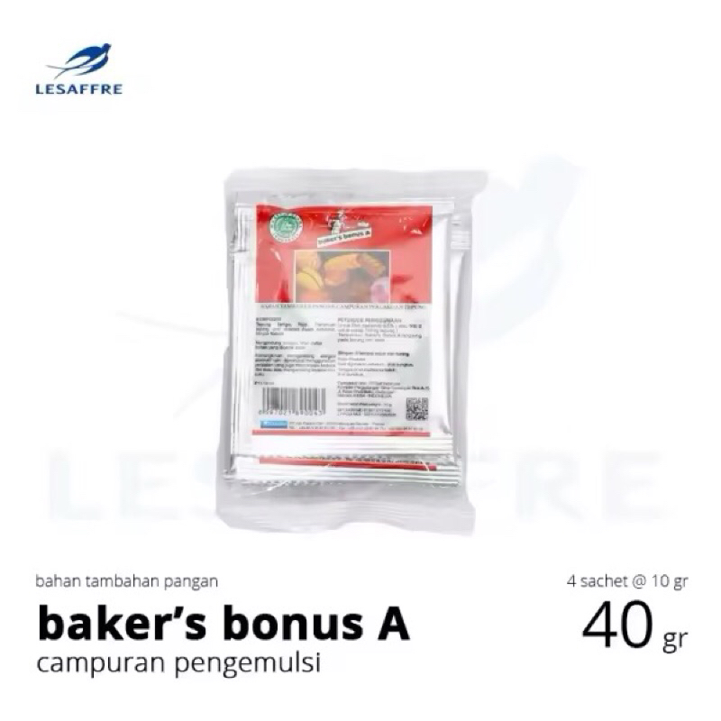 

BAKERS BONUS A Bread Improver isi 4 sachet x 10 gram
