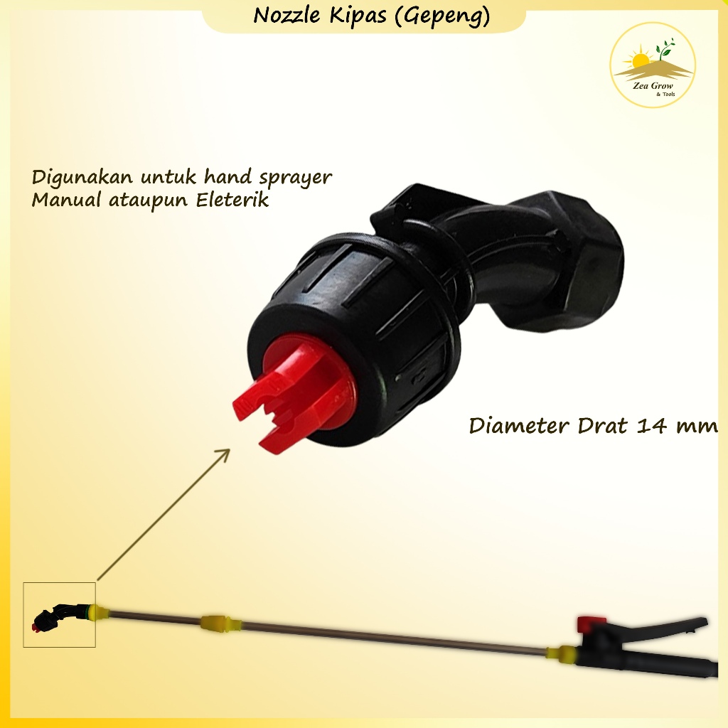 Nozzle sprayer Kipas Gepeng | kepala sprayer