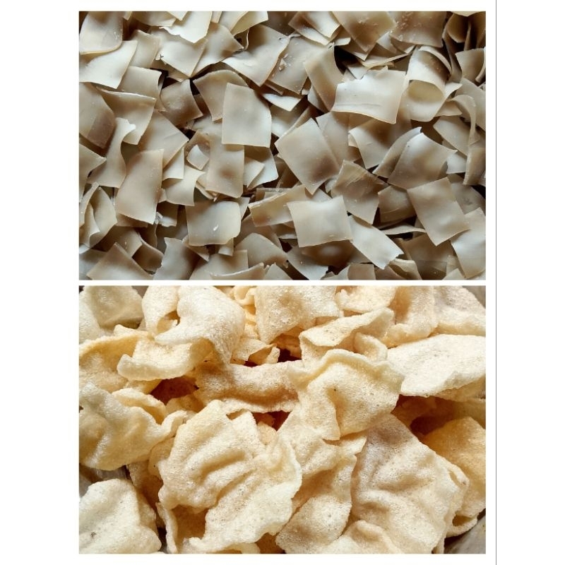 

kerupuk rambakan homemade. mentah