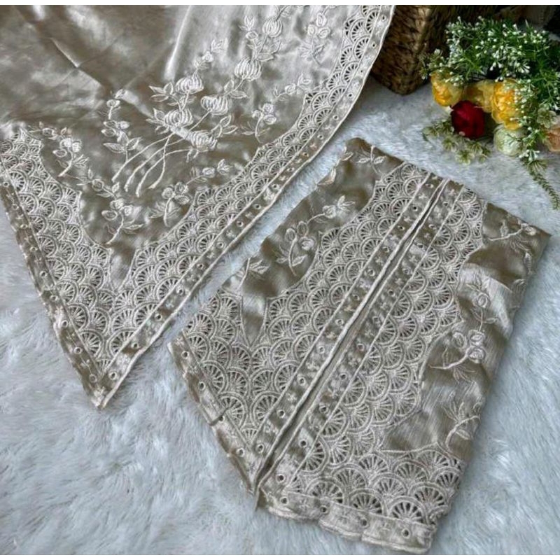 Kain Bordir Shimer Silk Motif Terbaru | Kain Bordir | Kain Kebaya | Kebaya Bali