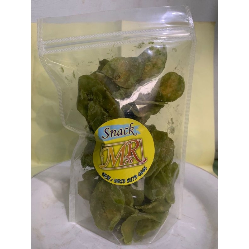 

Keripik pisang rasa green tea