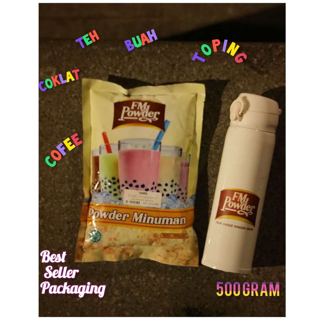 Bubuk Minuman Fm Powder 500 gram Varian Coklat/Bubuk Coklat/Bubuk Kekinian/fm powder minuman