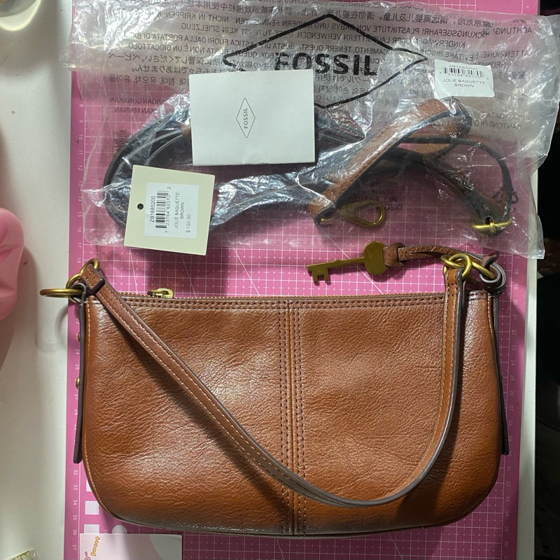 Preloved Fossil Jolie Baguette Brown
