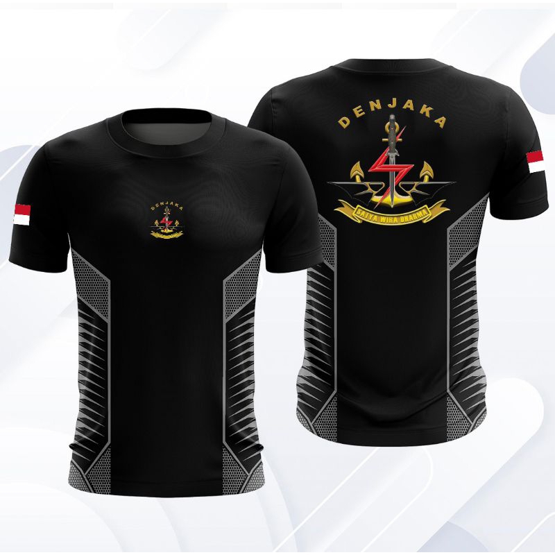 Kaos  Jersey Denjaka Hitam / baju Denjaka / Atasan pria Denjaka / baju kaos olahraga denjaka