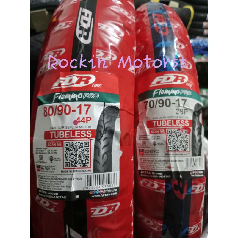 Ban FDR Tube Type / Tubeles FDR Flemmo /pro for supra x 125/Blade/Revo/Absolute revo/Smash, Shogun, 