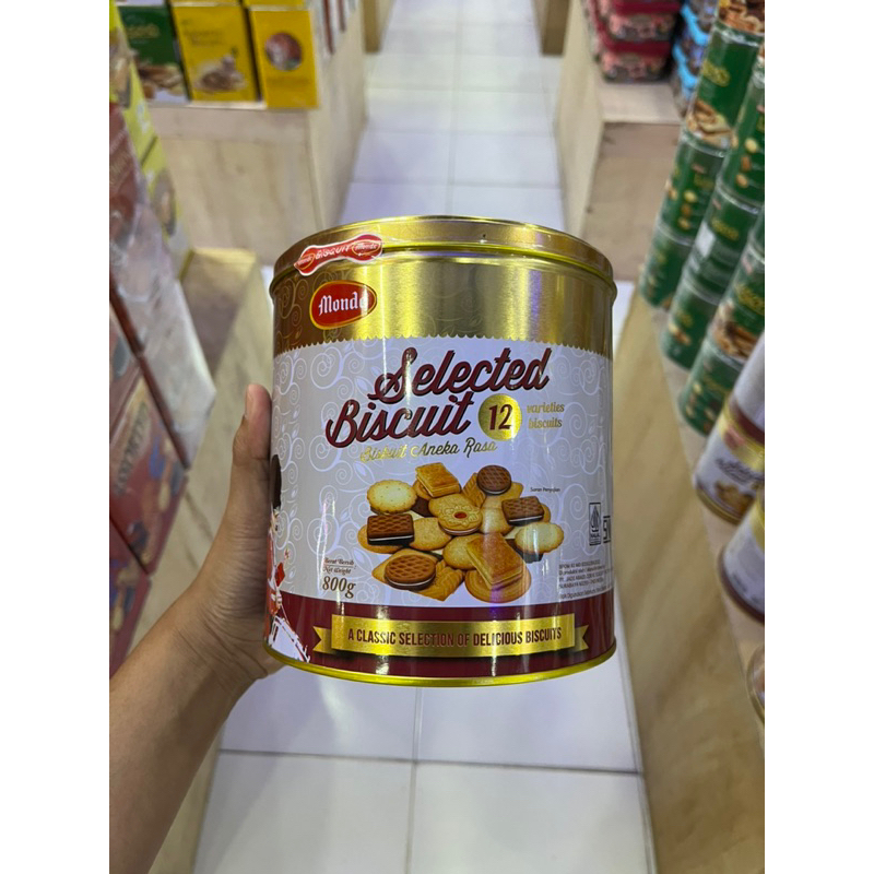 

Monde Selected Biscuits Gold 800gr | Monde Kaleng | Monde | Jajan Kaleng | Jajan Lebaran Murah