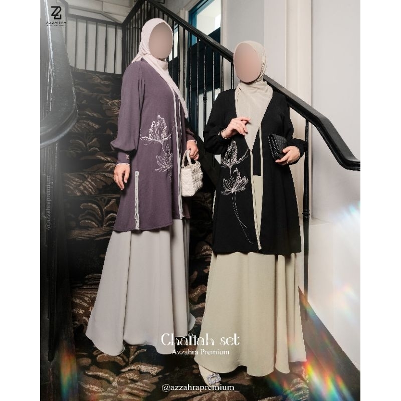 Chaliah set by azzahra premium