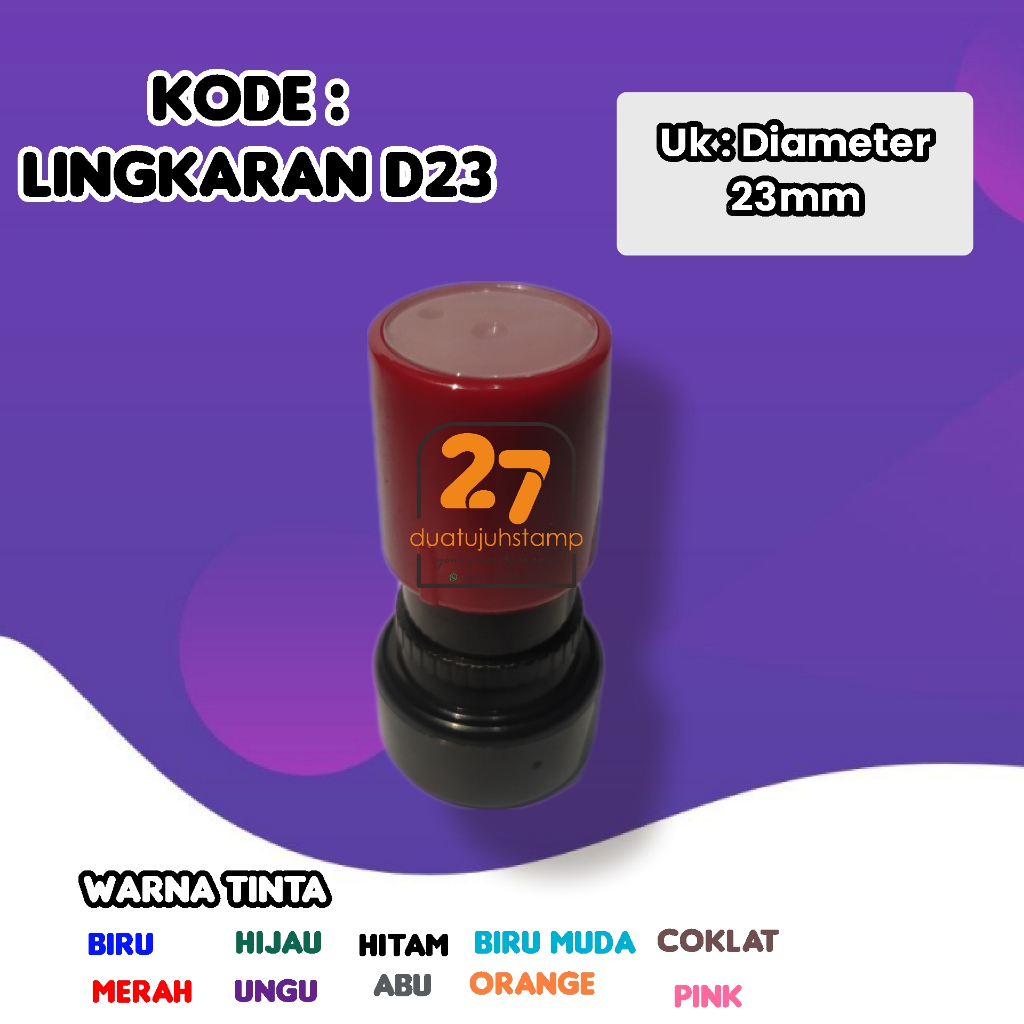 

D 23 / Stempel Warna / Stempel Flash / Stempel Otomatis