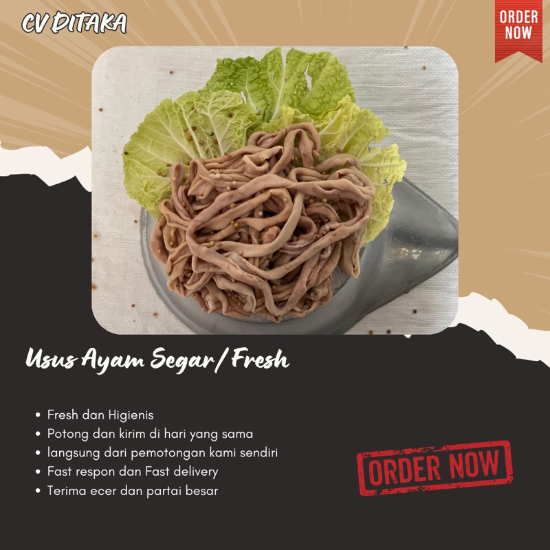 

CV DITAKA Usus Ayam Segar/Fresh