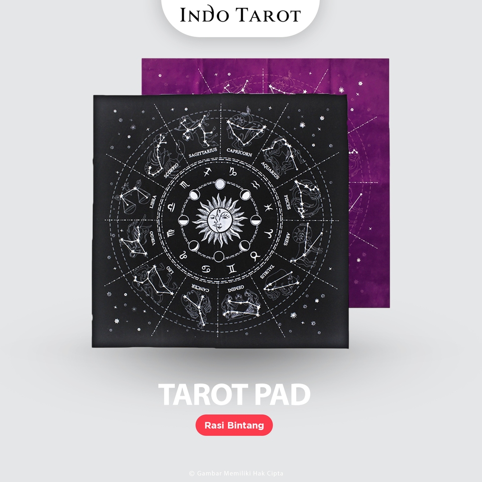 Tarot Oracle Tablecloth Starry Sky - Alas Kartu Tarot Oracle Premium  - Indo Tarot
