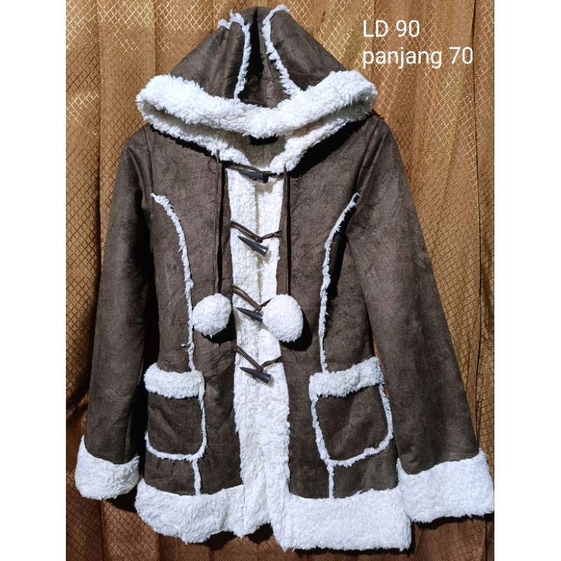 jaket vintage suede jaket winter suede wanita jaket musim dingin suede wanita jaket kulit suede jake