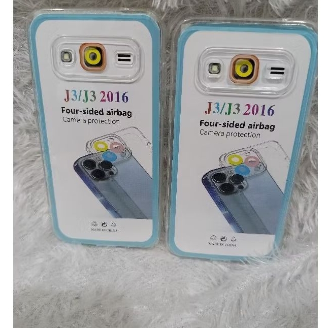 SofCase Casing Samsung J3/J3 2016 Silikon Bening Transparan Space air baq Pelindung Belakang HP+Came