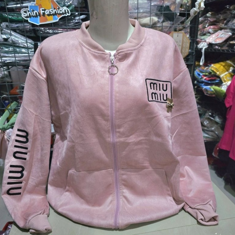 sekarang Jaket Suede Import Wanita Fashion XL Besar