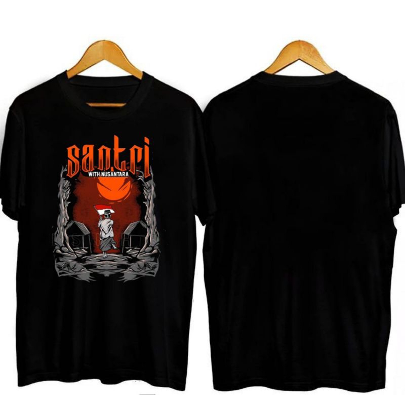 KAOS SANTRI WITH NUSANTARA SABLON DTF