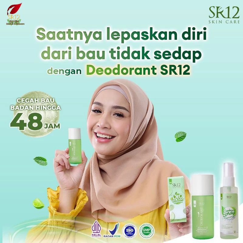 

Deodorant Spray SR12 Herbal Ampuh atasi Bau Badan Keringat Berlebih Mencerahkan Ketiak BPOM 60 m