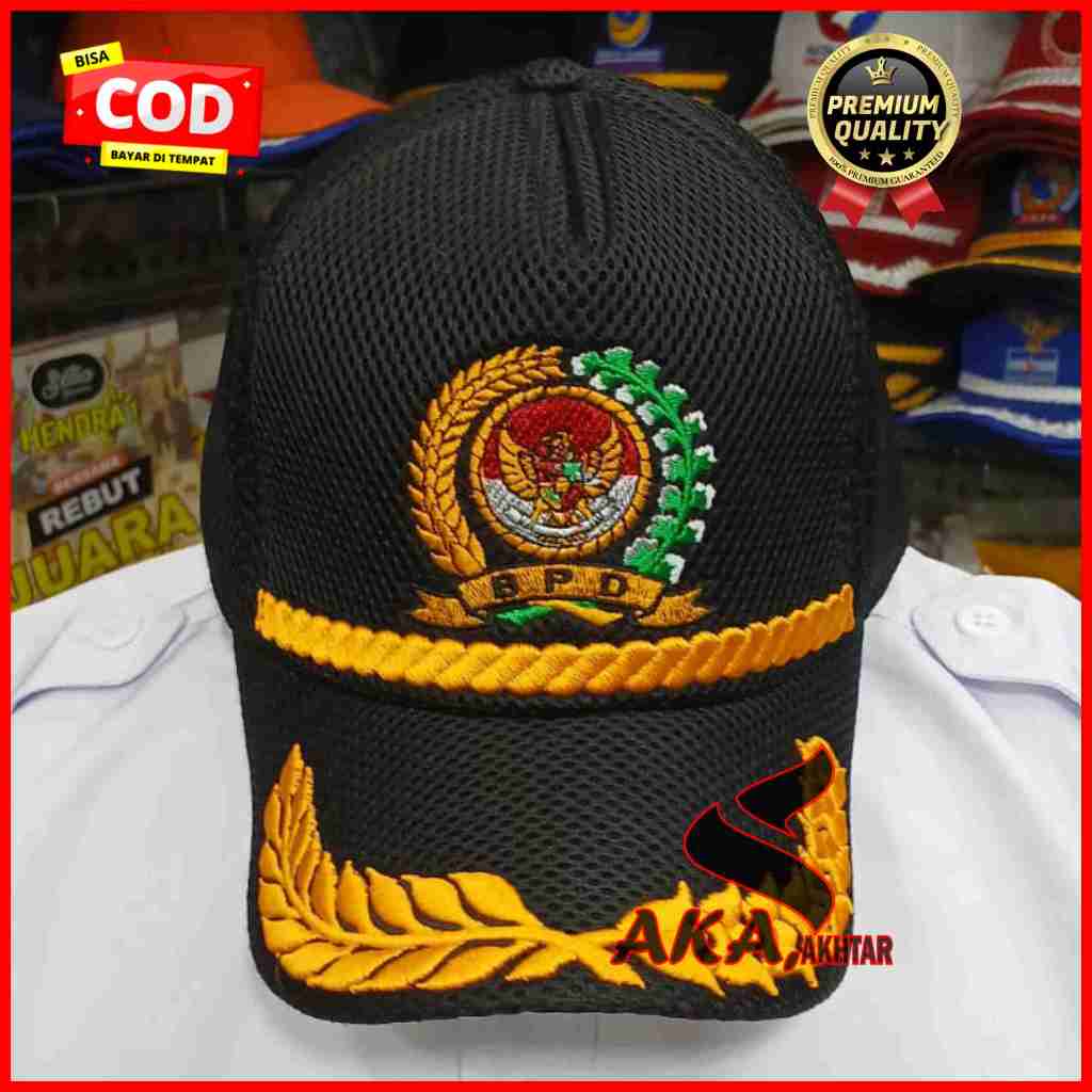 topi dinas bpd topi jaring bpd topi padi dan kapas bpd gratis bordir nama
