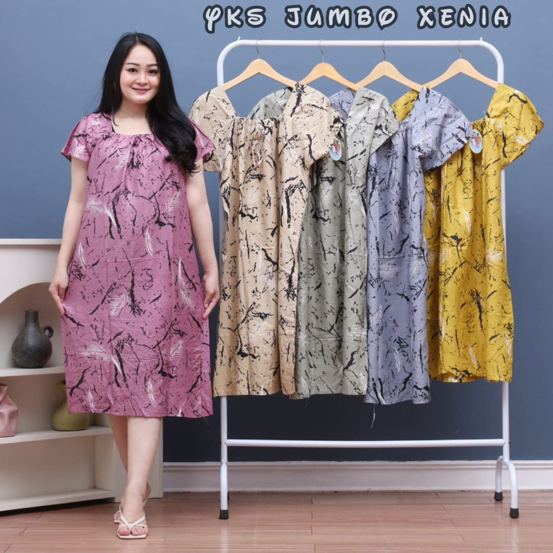 DASTER YUKENSI JUMBO XENIA LD 110 DRESS BUMIL DASTER KEKINIAN MEKAR HOME DRESS MEKAR HOME DREES DRES